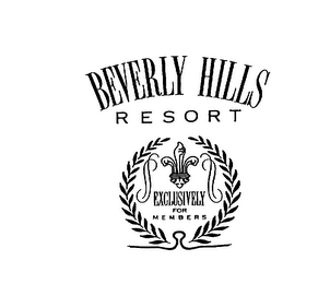 BEVERLY HILLS RESORT EXCLUSIVELY FOR MEMBERS logo