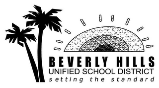 BEVERLY HILLS UNIFIED SCHOOL DISTRICT SETTING THE STANDARD logo