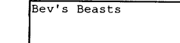 BEV'S BEASTS logo