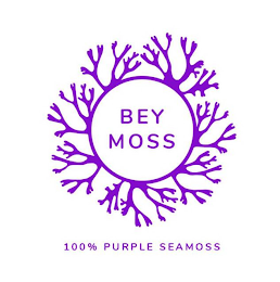 BEY MOSS 100% PURPLE SEAMOSS logo