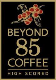 BEYOND 85 COFFEE HIGH SCORED logo