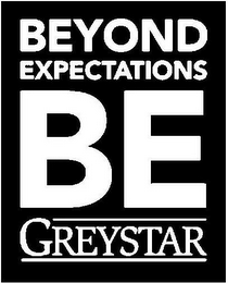 BEYOND EXPECTATIONS BE GREYSTAR logo