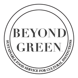 BEYOND GREEN SUSTAINABLE FOOD SERVICE FOR CULTURAL INSTITUTIONS logo