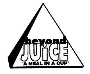 BEYOND JUICE "A MEAL IN A CUP" logo