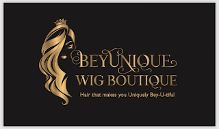 BEYUNIQUE WIG BOUTIQUE HAIR THAT MAKES YOU UNIQUELY BEY-U-TIFUL logo