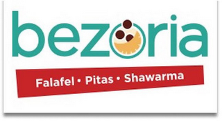 BEZORIA FALAFEL PITAS SHAWARMA logo