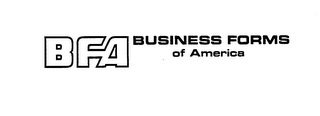 BFA BUSINESS FORMS OF AMERICA logo