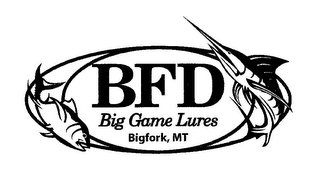 BFD BIG GAME LURES BIGFORK, MT logo