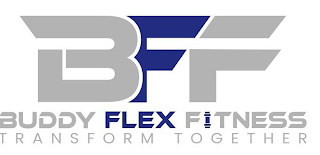 BFF BUDDY FLEX FITNESS TRANSFORM TOGETHER logo