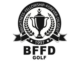 BFFD GOLF BRIGHTNESS·FELLOWSHIP·FOREVER· DILIGENT 1997 logo