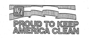 BFI PROUD TO KEEP AMERICA CLEAN logo