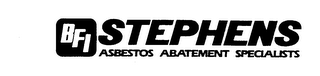 BFI STEPHENS ASBESTOS ABATEMENT SPECIALISTS logo