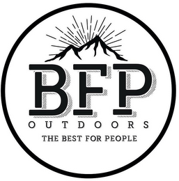BFP OUTDOORS THE BEST FOR PEOPLE logo