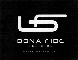 BFR BONA FIDE RELIGION CLOTHING COMPANY logo