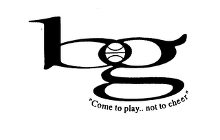 BG BALLGIRL "COME TO PLAY.. NOT TO CHEER" logo