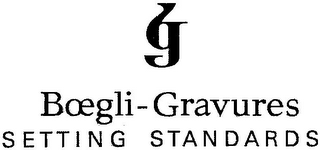 BG BOEGLI-GRAVURES SETTING STANDARDS logo