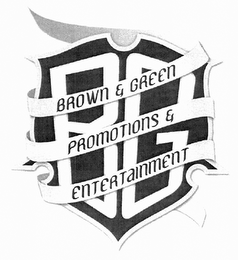 BG BROWN & GREEN PROMOTIONS & ENTERTAINMENT logo