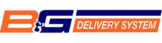 B&G DELIVERY SYSTEM logo