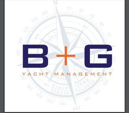 B+G YACHT MANAGEMENT SINCE 1988 VIRGIN ISLANDS N 15 30 45 60 75 105 125 135 150 165 195 210 225 240 255 285 300 315 330 345 logo