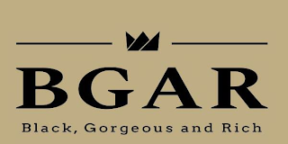BGAR BLACK, GORGEOUS AND RICH logo