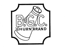 B.G.C. "CHURN" BRAND logo