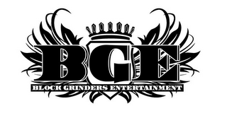BGE BLOCK GRINDERS ENTERTAINMENT logo