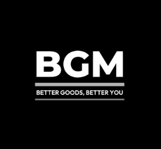 BGM BETTER GOODS, BETTER YOU logo