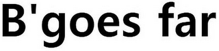 B'GOES FAR logo