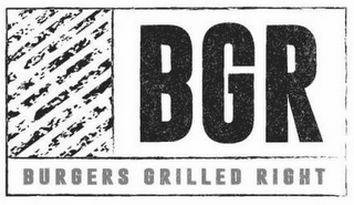 BGR BURGERS GRILLED RIGHT logo