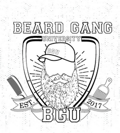 BGU BEARD GANG UNIVERSITY EST. 2017 logo