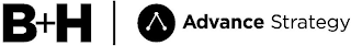B+H | ADVANCE STRATEGY logo
