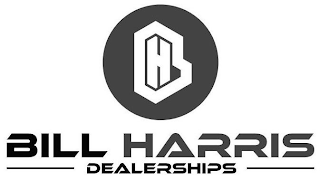 BH BILL HARRIS DEALERSHIPS logo
