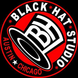 BH BLACK HAT STUDIO AUSTIN CHICAGO logo