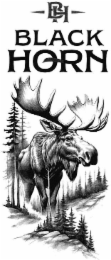 BH BLACK HORN logo