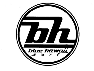 BH BLUE HAWAII SURF logo