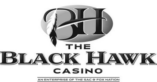 BH THE BLACK HAWK CASINO AN ENTERPRISE OF THE SAC & FOX NATION logo