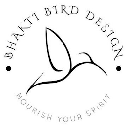 BHAKTI BIRD DESIGN NOURISH YOUR SPIRIT logo