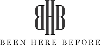 BHB BEEN HERE BEFORE logo