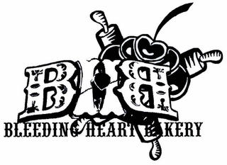 BHB BLEEDING HEART BAKERY ORGANIC BAKERY logo