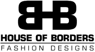 BHB HOUSE OF BORDERS FASHION DESIGNS logo