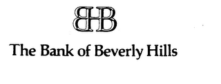 BHB THE BANK OF BEVERLY HILLS logo