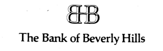 BHB THE BANK OF BEVERLY HILLS logo