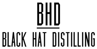 BHD BLACK HAT DISTILLING logo