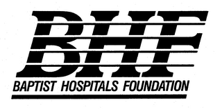 BHF BAPTIST HOSPITALS FOUNDATION logo