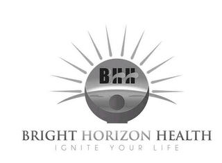 BHH BRIGHT HORIZON HEALTH IGNITE YOUR LIFE logo