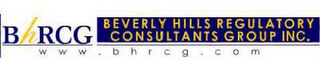 BHRCG BEVERLY HILLS REGULATORY CONSULTANTS GROUP INC. WWW.BHRCG.COM logo