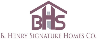 BHS B. HENRY SIGNATURE HOMES CO. logo