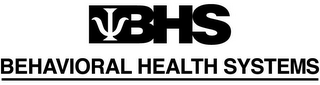 BHS BEHAVIORAL HEALTH SYSTEMS logo