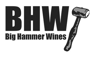 BHW BIG HAMMER WINES logo