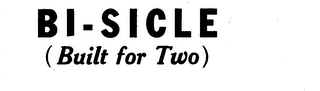 BI-SICLE (BUILT FOR TWO) logo